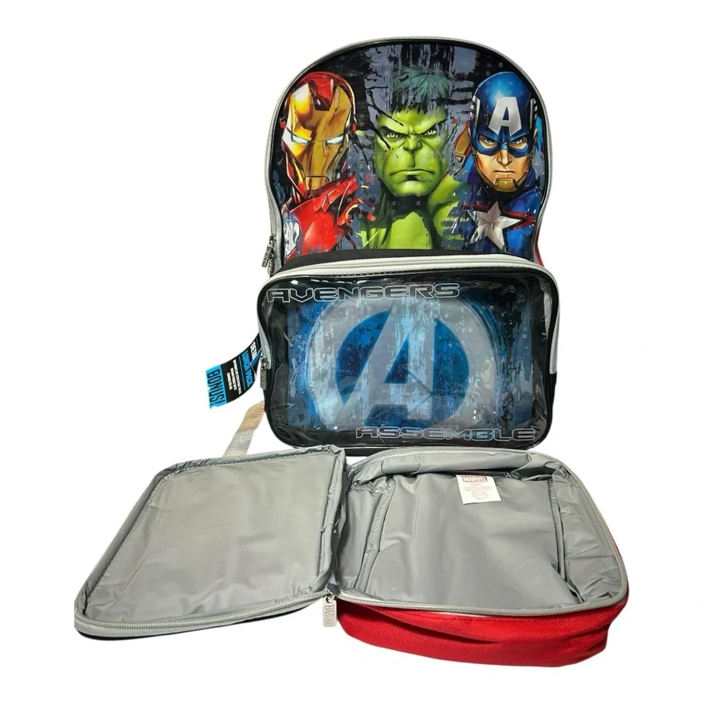 Marvel Avengers Backpack with Detachable Lunch Pack